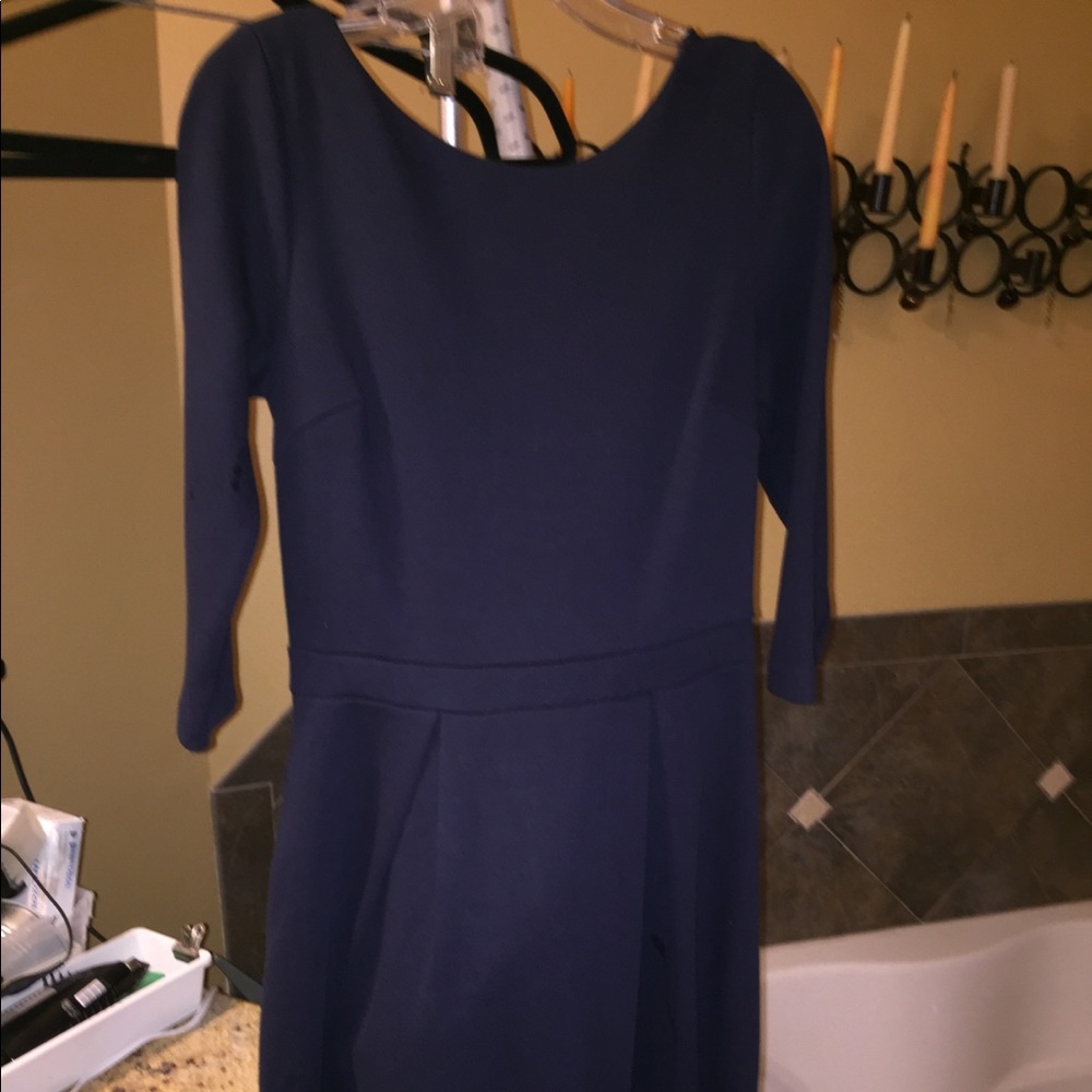 Boden, size 8, blue knit dress